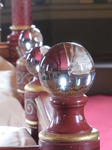 SX13437 Glass spheres on bed in Castle Coch.jpg